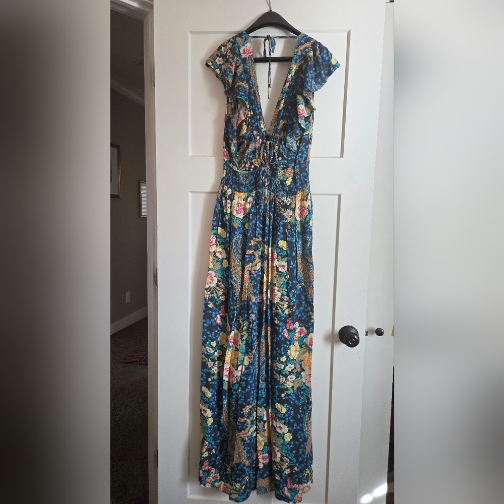 O'Neill Blue Floral Maxi Dress - Picture 2 of 4